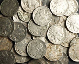 (40) Buffalo Nickels
