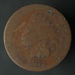 1874 Indian Head Cent