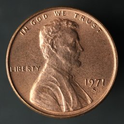 1971-S Lincoln Memorial Cent