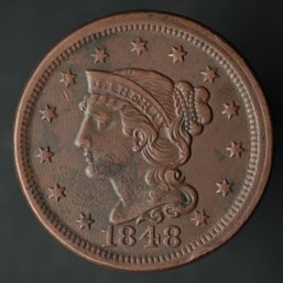 1848 Braided Hair Large Cent