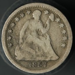 1857-P Seated Liberty Half Dime