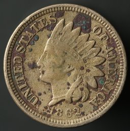 1862 Indian Head Cent