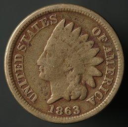1863 Indian Head Cent