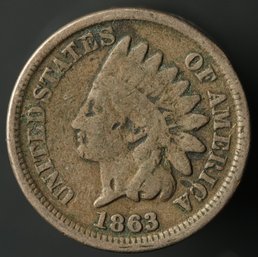 1863 Indian Head Cent