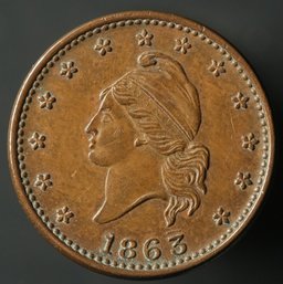 1863 Patriotic Civil War Token