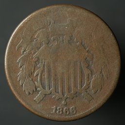 1866 Two Cent Piece