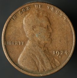 1924-S Lincoln Wheat Cent