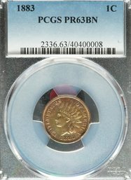 1883 Indian Head Cent  Proof - PCGS PR63BN