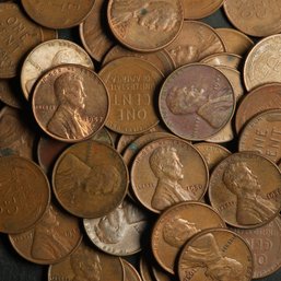 (50) Lincoln Wheat Cents