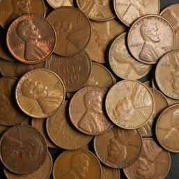 (50) Lincoln Wheat Cents