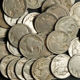 (40) Buffalo Nickels