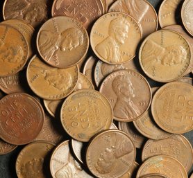 (50) Lincoln Wheat Cents