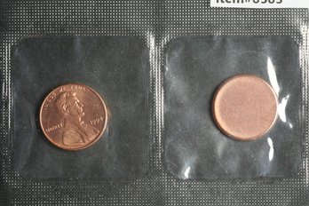 1994-P Lincoln Cent Blank Planchet Set