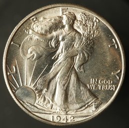 1942-D  Walking Liberty Half Dollar