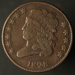 1828 Classic Head Half Cent - 12 Stars