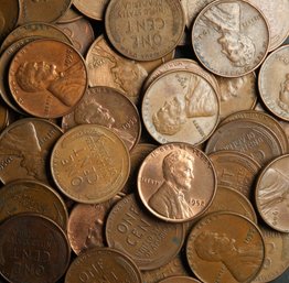 (50) Lincoln Wheat Cents