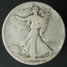 1918-D Walking Liberty Half Dollar