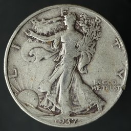 1937-P Walking Liberty Half Dollar