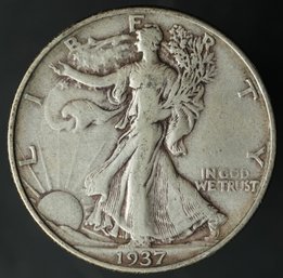 1937-P Walking Liberty Half Dollar