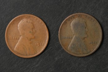 1911-P,D Lincoln Wheat Cents
