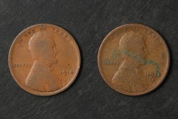 1914-P,S Lincoln Wheat Cents