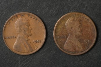 1921-P,S Lincoln Wheat Cents