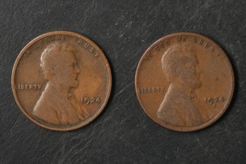 1924-P,S Lincoln Wheat Cents