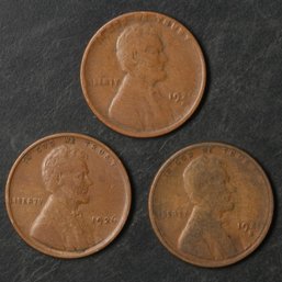 1926-P,D,S Lincoln Wheat Cents