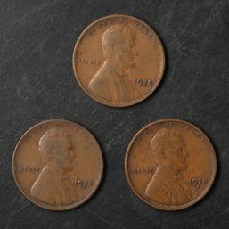 1928-P,D,S Lincoln Wheat Cents