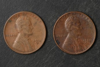 1931-P,D Lincoln Wheat Cents