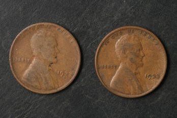 1933-P,D Lincoln Wheat Cents