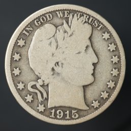 1915-S Barber Half Dollar
