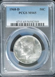 1968-D Kennedy Half Dollar - MS65