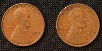 1937-P,D Lincoln Wheat Cents