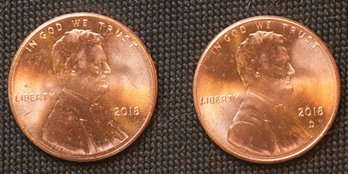 2018-P,D Lincoln Memorial Cents