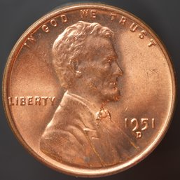 1951-D Lincoln Wheat Cent