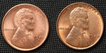 1946-P,S Lincoln Wheat Cents
