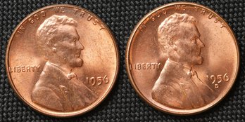 1956-P,D Lincoln Wheat Cents