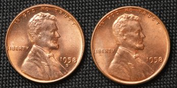 1958-P,D Lincoln Wheat Cents
