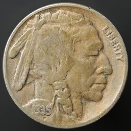 1935-P Buffalo Nickel - Doubled Die Reverse FS-801