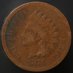 1874 Indian Head Cent
