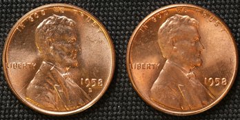 1958-P,D Lincoln Wheat Cents