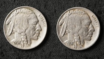 1936-P,S Buffalo Nickels