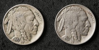 1937-P,S Buffalo Nickels