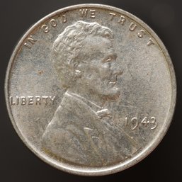 1943-P Lincoln Steel Wheat Cent DDR FS-801
