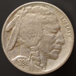 1936-S Buffalo Nickel S/S