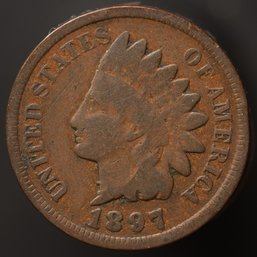 1897 Indian Head Cent (1 In Neck)