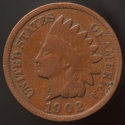 1902 Indian Head Cent-Die Gouge Variety
