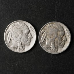 1936-P,S Buffalo Nickels