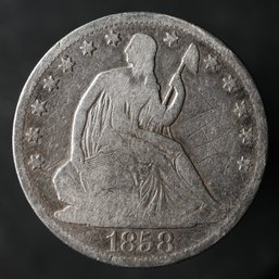1858-O Seated Liberty Half Dollar